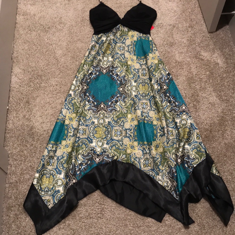 Multi Colored Halter Dress